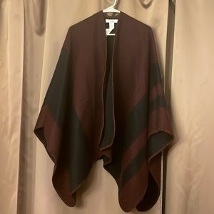 OSFA JustFab Open Front Poncho